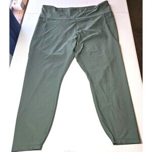 Old Navy Women's Active PowerSoft High Rise Go Dry Leggings Green Size 3X